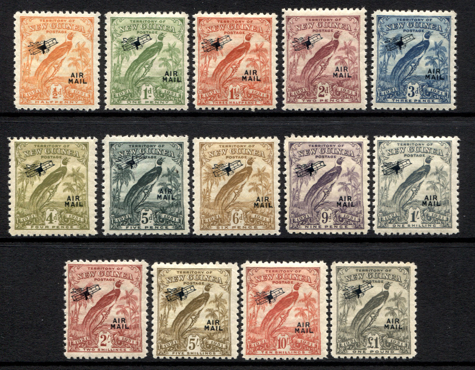 New Guinea Sg 163-176: - Richard Juzwin Stamps