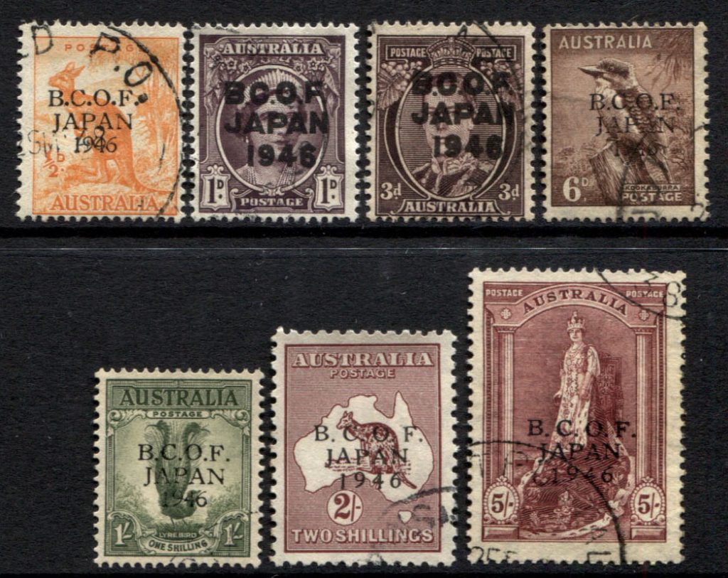 BCOF (Japan) Overprints Archives - Richard Juzwin Stamps