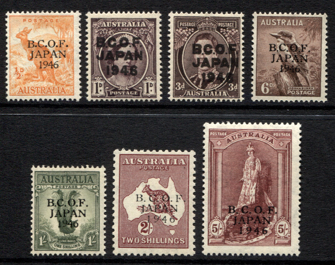 BCOF (Japan) Overprints Archives - Richard Juzwin Stamps