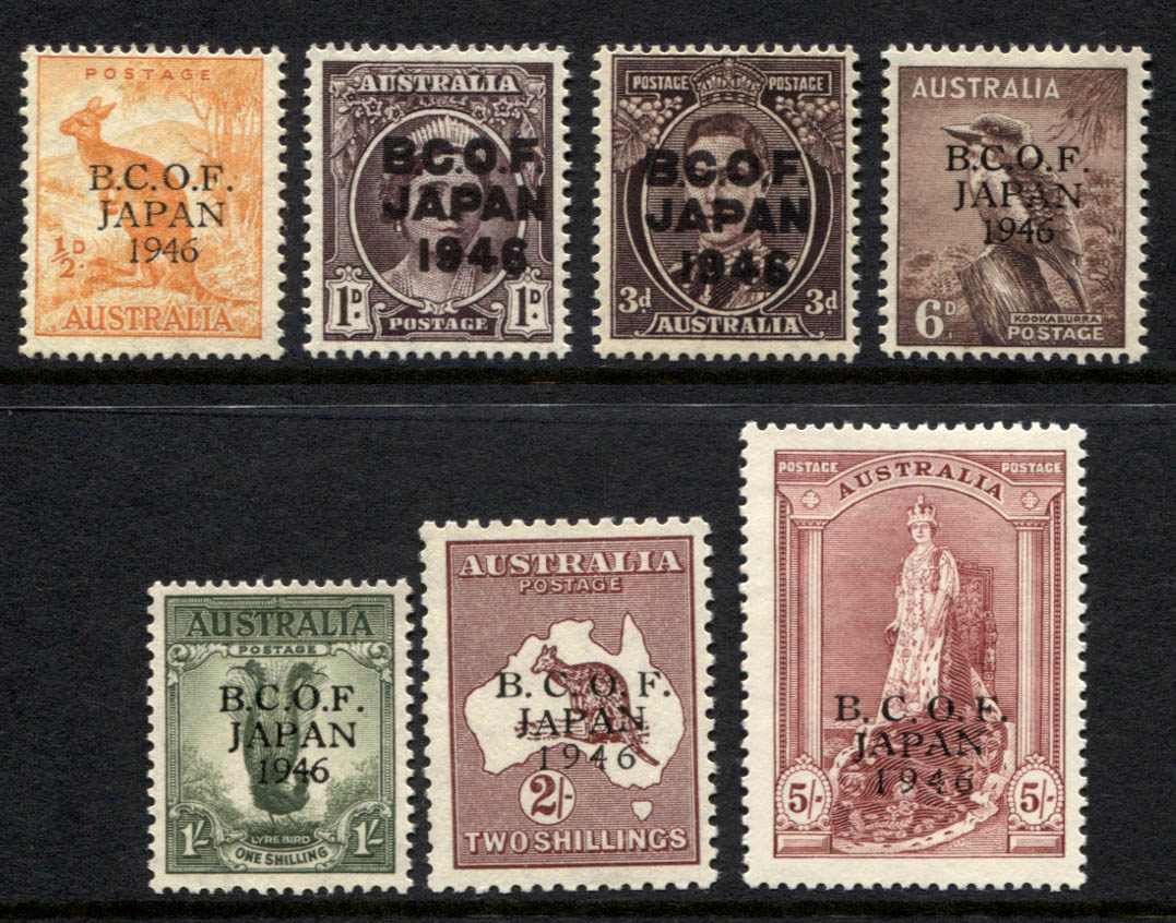 BCOF (Japan) Overprints Archives - Richard Juzwin Stamps