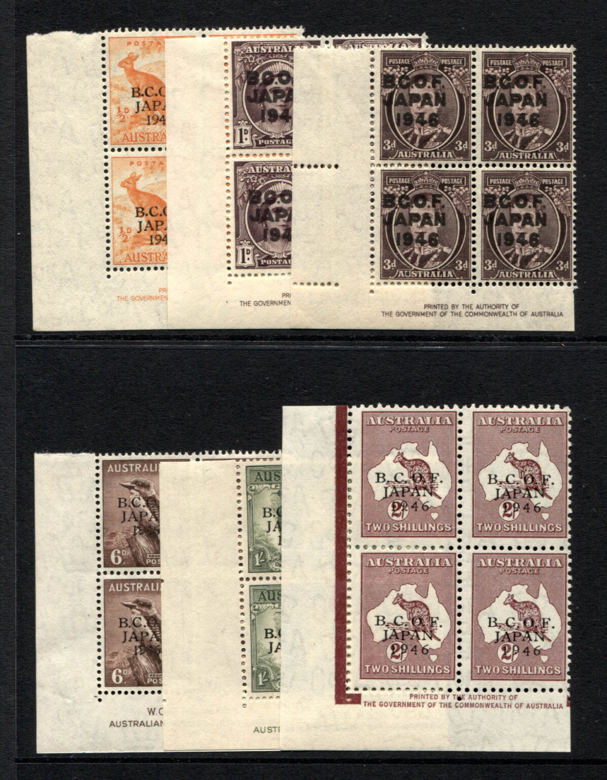 BCOF (Japan) Overprints Archives - Richard Juzwin Stamps